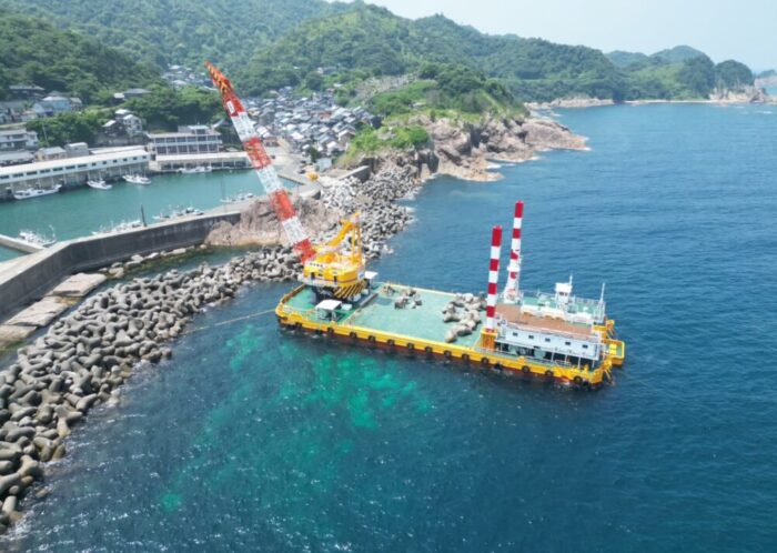 田後港第2防波堤補修工事